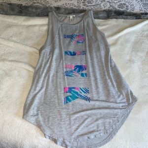 PINK grey tank top